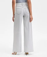 I.n.c. International Concepts Women's High-Rise Wide-Leg Jeans, Exclusively at Macy's