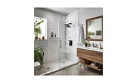 Shower Faucet with Storage Rack 8-inch Rain head decoration kit single spray Set