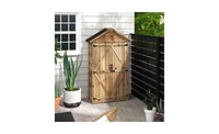 Wooden Garden Shed for Outdoor Storage and Organization