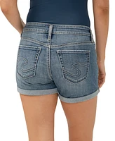 Silver Jeans Co. Women's Suki Mid-Rise Denim Shorts