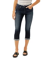 Silver Jeans Co. Women's Elyse Mid-Rise Capri