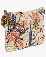 Style & Co Lyra Floral Printed Straw Small Crossbody, Exclusively at Macy's