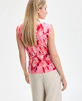 I.n.c. International Concepts Women's Printed Mesh Sleeveless Top, Exclusively at Macy's