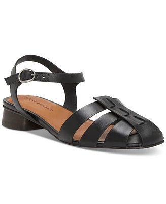 Lucky Brand Women's Zilma Ankle Strap Fisherman Flat Sandals
