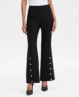 I.n.c. International Concepts Women's High-Rise Snap Tapered Pants, Exclusively at Macy's