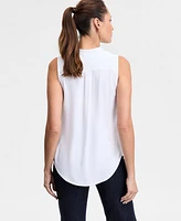 I.n.c. International Concepts Women's V-Neck Sleeveless Top