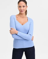 I.n.c. International Concepts Women's Sweetheart-Neck Sweater, Exclusively at Macy's