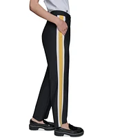 Karl Lagerffeld Paris Women's Side-Stripe Ankle Pants