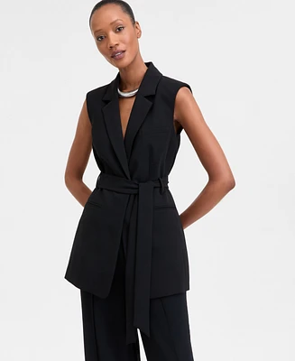 I.n.c. International Concepts Women's Belted Vest, Exclusively at Macy's