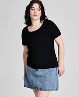 And Now This Trendy Plus Short-Sleeve Sweater, Exclusively at Macy's