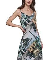 Karl Lagerfeld Paris Women's Paris Scene Slip Midi Dress