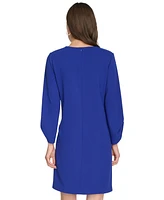 Calvin Klein Women's Blouson-Sleeve Shift Dress