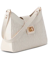 Brahmin Esme Sea Salt White Carman Leather Small Shoulder Bag