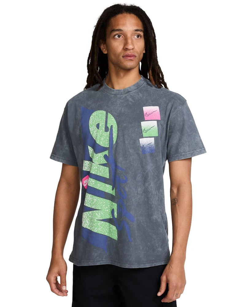 Nike Sportswear Men's M90 Short Sleeve Crewneck Logo Graphic T-Shirt