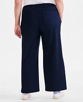 Style & Co Plus Mid-Rise Wide-Leg Pants, Exclusively at Macy's