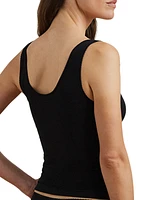 Lauren Ralph Women's Cotton Lace-Trim Tank Top 4L0210