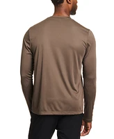Reebok Men's Tech Long Sleeve Crewneck Logo T-Shirt