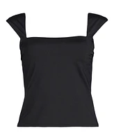 Lands' End Women's Plus Ddd-Cup Square Neck Underwire Tankini Top