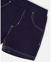 Deux par Big Girls Jegging Shorts Dark Denim Blue