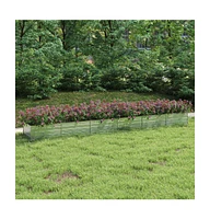 Garden Raised Bed 236.2"x31.5"x17.7" Galvanized Steel Silver