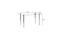 Simple Assembly Glass and Iron Dining Table – Sleek, Modern, and Functional