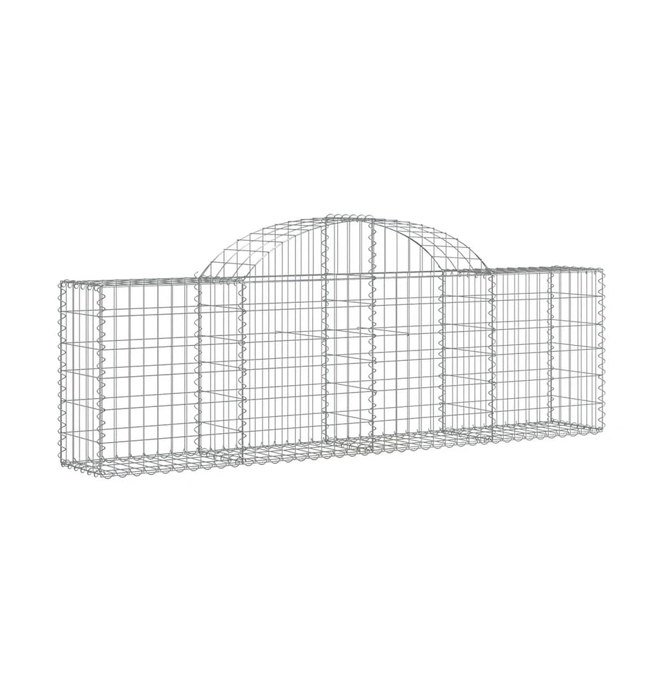 Arched Gabion Basket 78.7"x11.8"x23.6"/31.5" Galvanized Iron