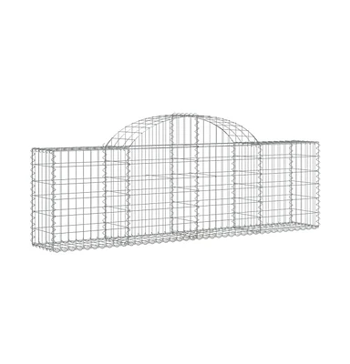 Arched Gabion Basket 78.7"x11.8"x23.6"/31.5" Galvanized Iron