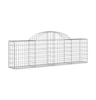 Arched Gabion Basket 78.7"x11.8"x23.6"/31.5" Galvanized Iron