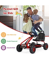 4 Wheel Pedal Powered Ride On Car with Adjustable Seat