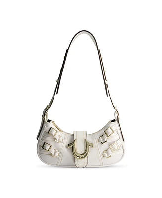 True Religion Multi Strap Denim Shoulder Bag