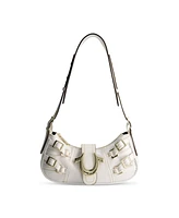 True Religion Multi Strap Denim Shoulder Bag