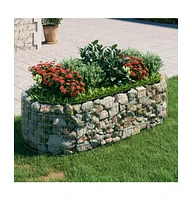 Gabion Raised Bed Galvanized Iron 78.7"x39.4"x19.7"