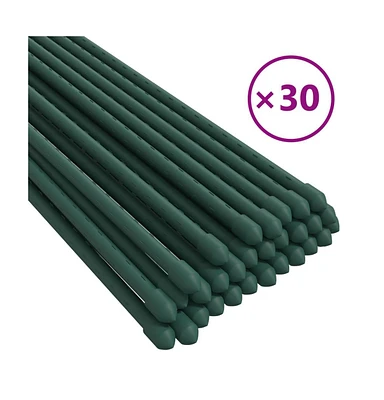 Garden Plant Stakes 30 pcs Green 23.6" Steel