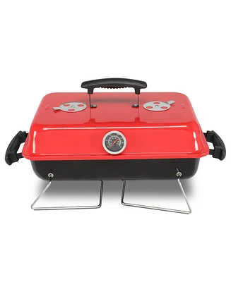 Small Charcoal Grill with Smoker for Outdoor Adventures