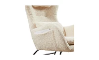 Rocking Chair Nursery, Modern Rocking Chair with High Backrest