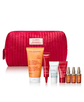 Free 8-Pc. discovery gift with any $75 Clarins purchase (up to a $97 Value!)