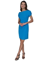 Karl Lagerfeld Paris Women's Pleated-Waist Sheath Dress