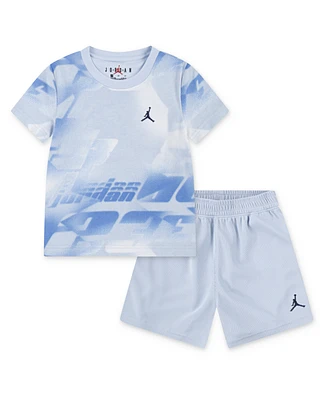 Jordan Toddler Boys 2-Piece Triple Team Printed T-Shirt and Shorts Set