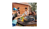 Portable Charcoal Grill with Thermometer & Wooden Handle