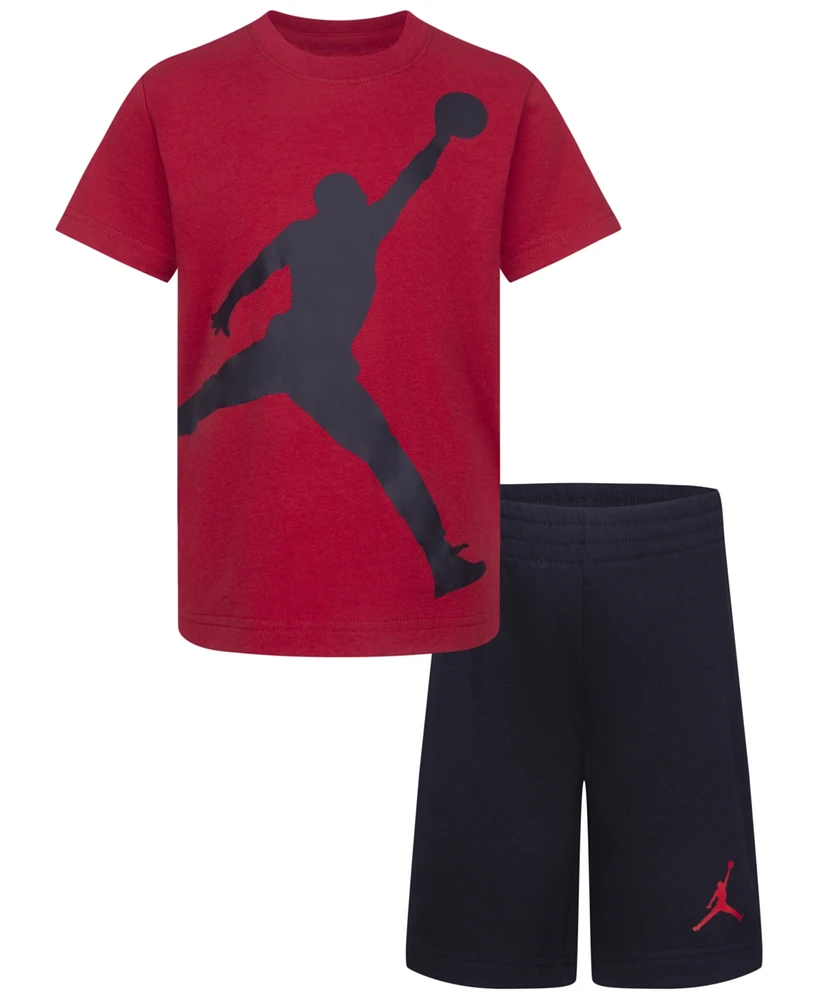 Jordan Little Boys 2-Piece Jumbo Jumpman T-Shirt and Shorts Set