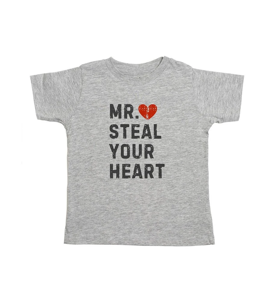 Sweet Wink Baby Boys Mr. Steal Your Heart Valentine's Day Short Sleeve T-Shirt