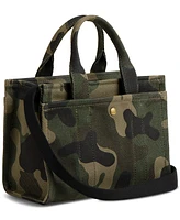 Coach Camo Print Canvas Cargo Tote