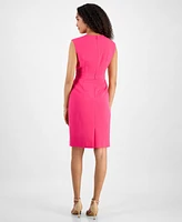 Kasper Women's Sleeveless Princess-Seam Sheath Dress