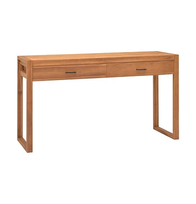 Desk with 2 Drawers 47.2"x15.7"x29.5" Solid Wood Teak