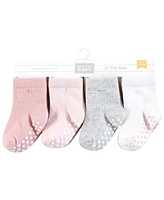 Hudson Baby Girls Cotton Rich Newborn and Terry Socks