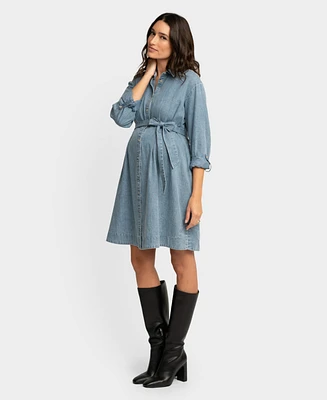 Seraphine Women's Maternity Chambray Dress