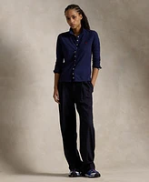 Polo Ralph Lauren Women's Buttoned-Placket Long-Sleeve Shirt