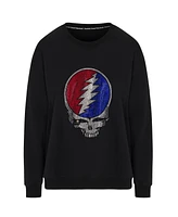 Grateful Dead Rhinestone Stealie Relaxed Sweatshirt