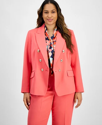 Tahari Asl Plus Twill Blazer