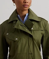 Lauren Ralph Women's Belted Cotton Twill Trench Coat